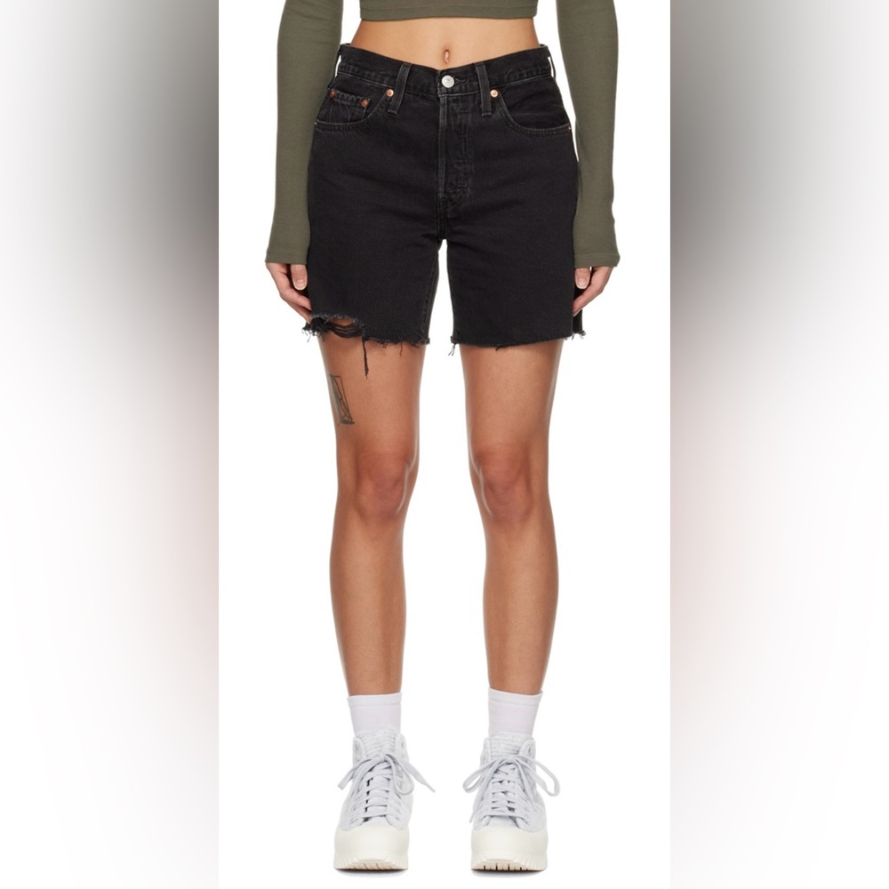 LEVI’S Black 501 Premium Denim Shorts